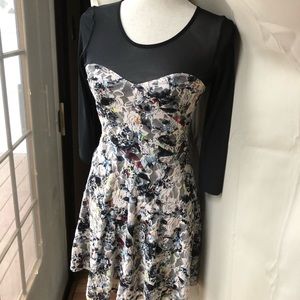 ⭐️EUC • Material Girl • mesh neckline dress